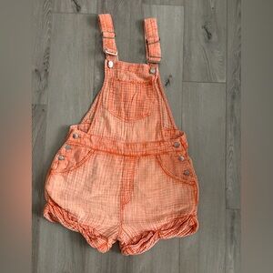 Anthropologie Pilcro Gauze Micro Overalls Shortalls size 6